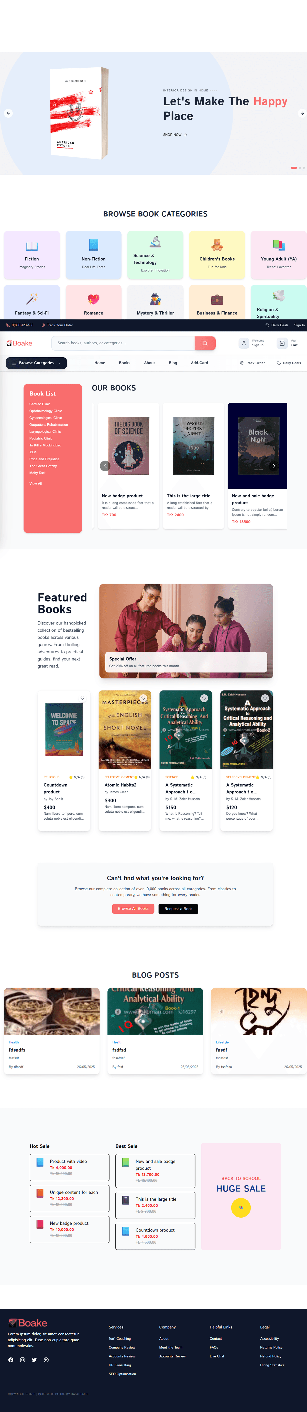 Boake-Books sell shop